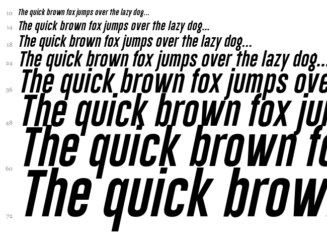 Gobold font waterfall